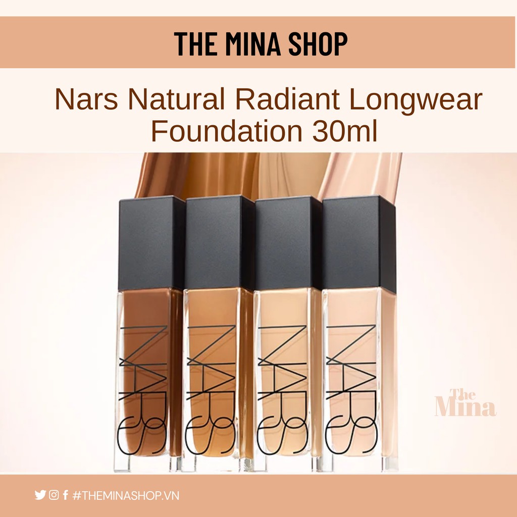 Kem nền Nars Natural Radiant Longwear Foundation 30ml fullbox.