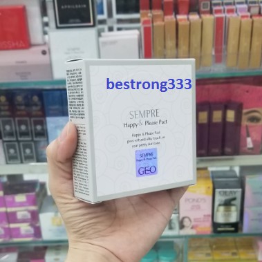 [SIÊU HOT] Phấn Geo Trắng siêu mịn Sempre Happy &amp; Please Pact 22g