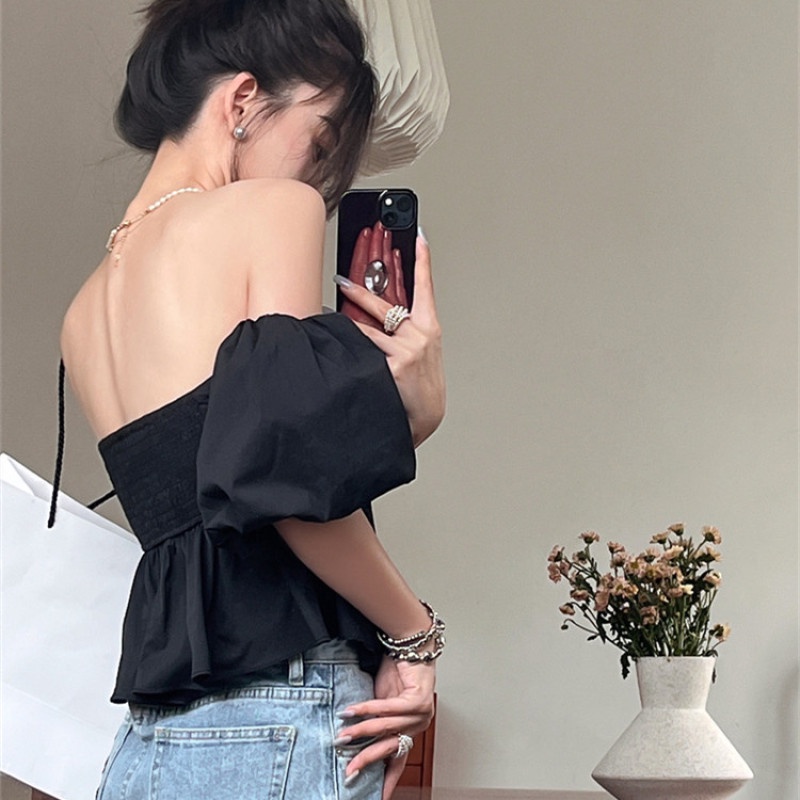 Áo Sơ Mi Ngắn Tay Thiết Kế Quyến Rũ Thời Trang Dành Cho Nữ