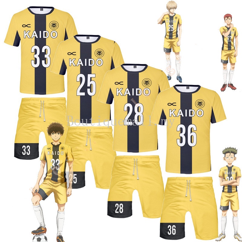 Áo Thun Thể Thao Cosplay Nhân Vật Anime Tokyo City Esperion FC Yuma Motoki Tee A-Team No.33