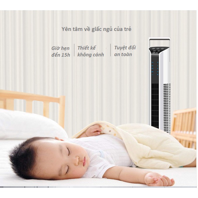 QUẠT THÁP ĐIỀU HÒA DÙNG ĐIỀU KHIỂN TỪ XA CAO 115CM | BigBuy360 - bigbuy360.vn