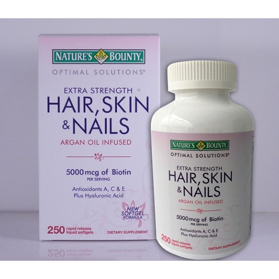 Natures Bounty Hair Skin & Nails 250 Viên | Shopee Việt Nam