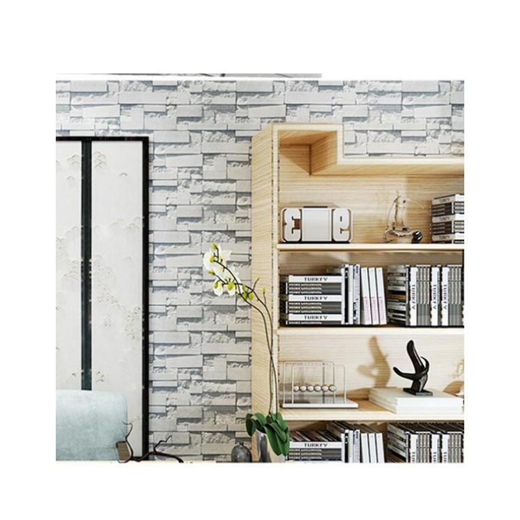 Cuộn giấy dán tường giả đá 3d khổ rộng 45cm