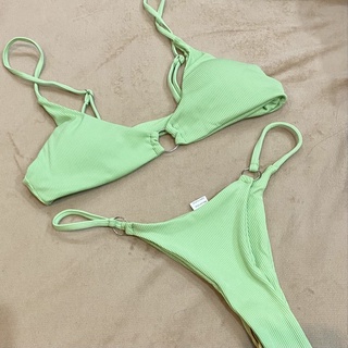 Bikini 2 mảnh khoen bạc (ảnh thật)