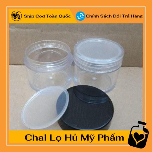 [TOP GIÁ RẺ] Hũ trong 50g có nắp lót đựng kem, chiết mỹ phẩm ,Xưởng Chai Lọ