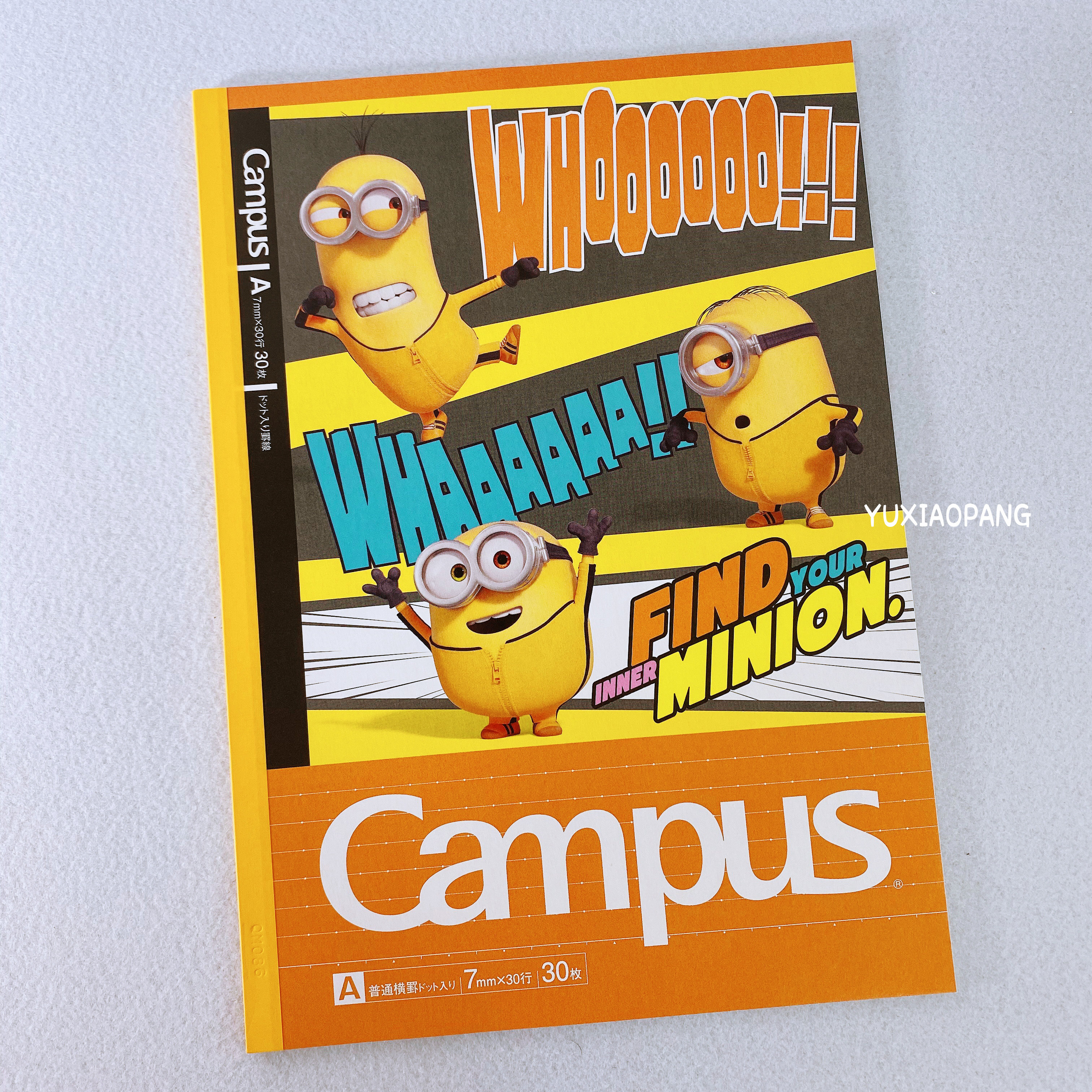 Minions limited Japanese-made sun-star &amp; KOKUYO cooperation limited campus notebook horizontal line