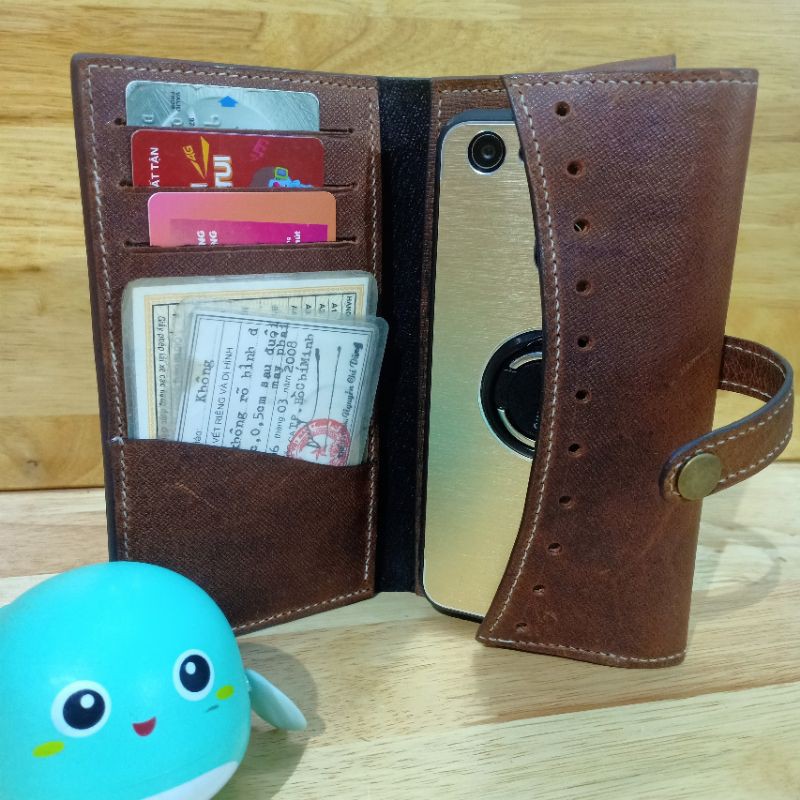 Ví dài handmade da thật mã vidai01 HÀNG NEW