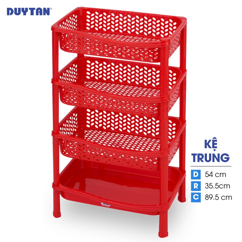 Kệ trung nhựa DUY TÂN 4 ngăn  - 66418 - Giao màu ngẫu nhiên