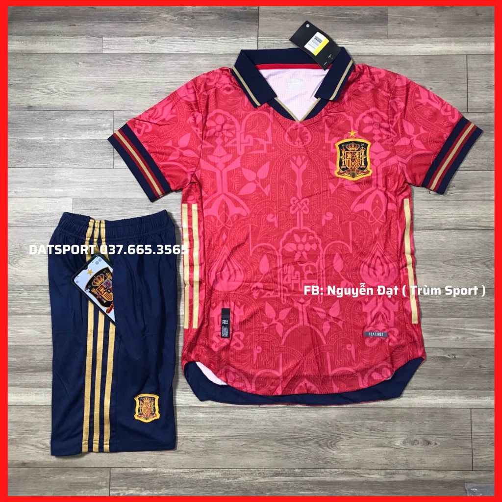 Bộ Áo Đấu EURO 2021 ⚡RẺ VÔ ĐỊCH ⚡ Set ĐỘI TUYỂN TÂY BAN NHA  . Hàng SPF THAILAN -  chuẩn thi đấu. CAM KẾT 100% Y HÌNH