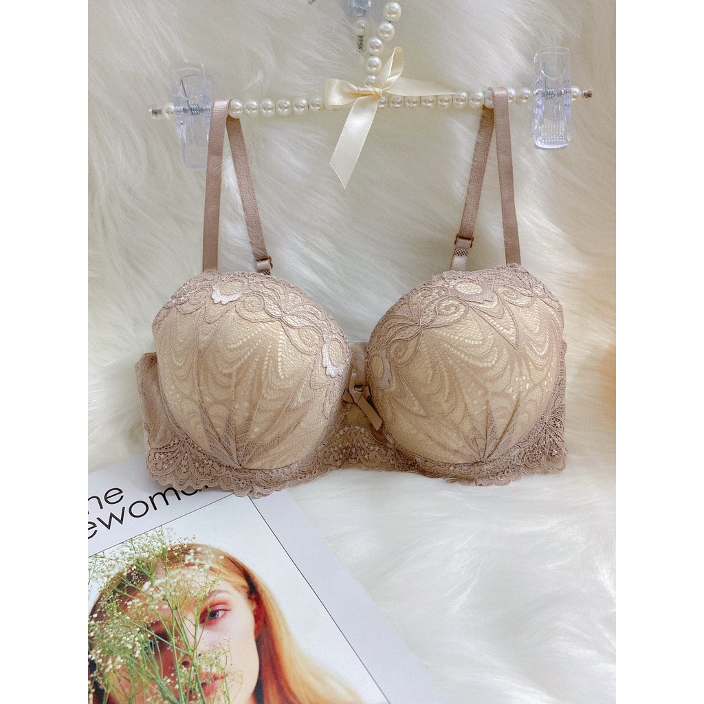 [SIZE B][MÚT VỪA CÓ GỌNG MÚT ] Áo ngực nữ dạng ren quyến rũ - áo lót nâng ngực phối ren  siêu quyến rũ - Kellywang