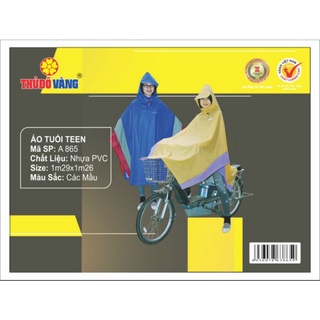 Áo mưa tuổi teen thủ đô vàng a865
