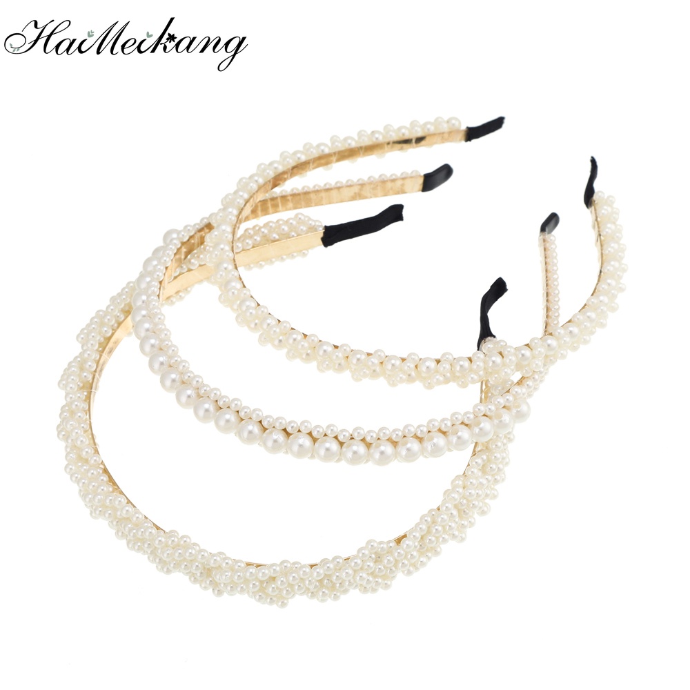 Cài tóc Haimeikang đính ngọc trai giả phong cách hàn quốc xinh xắn cho nữ