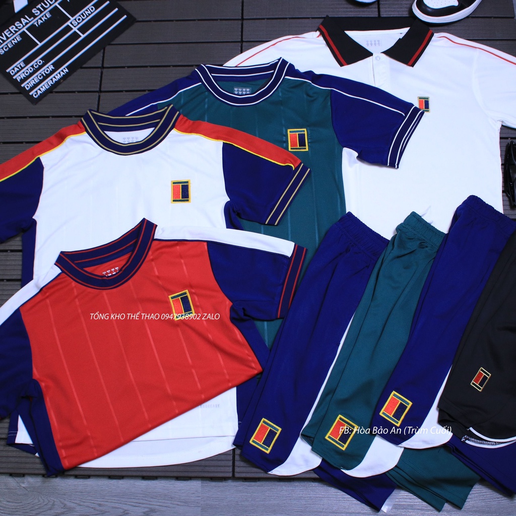 Bộ Thể Thao Nam 4 Màu - Vải Xuất Dư Cao Cấp Quần Có túi - Phom 45-90kg