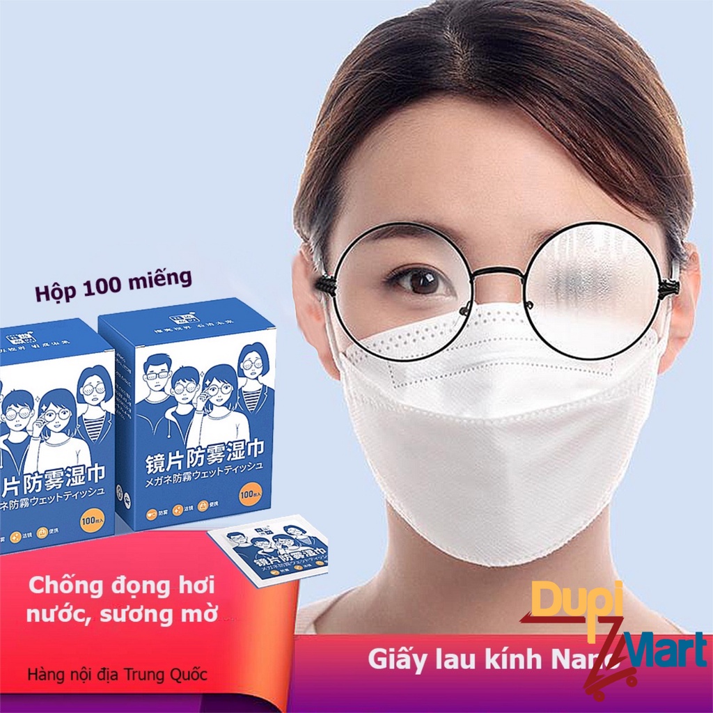 2 Khăn Lau Kính Nano Chống Bám Hơi Nước Lau Sạch Nhờn, Vân Tay, Bụi Bẩn Trên Mắt Kính Điện Thoại Laptop Mũ Bảo Hiểm