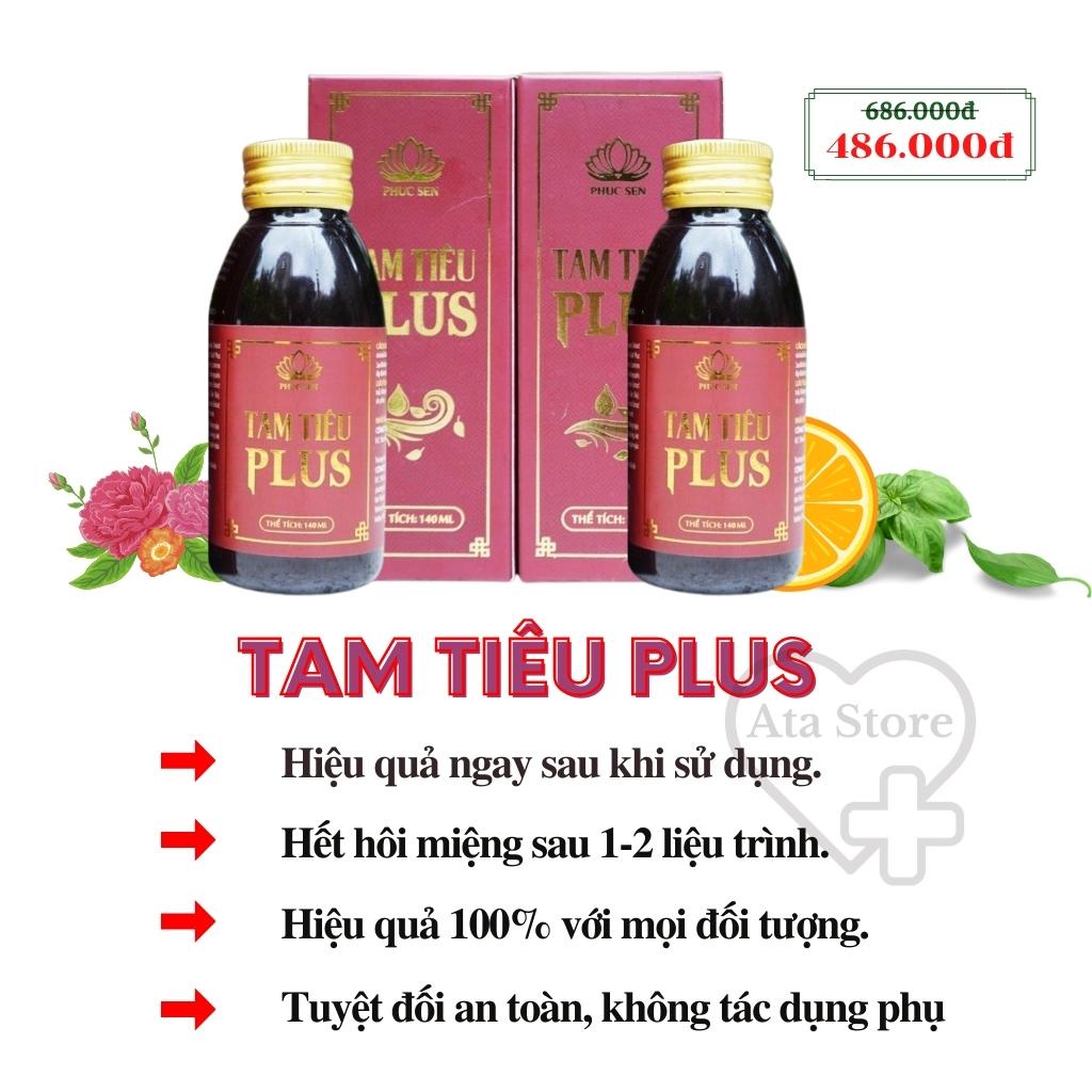 Nước Súc Miệng Thảo Dược Tam Tiêu Plus, Thơm Miệng, Khử Mùi, An Toàn Hiệu Quả - 140ml