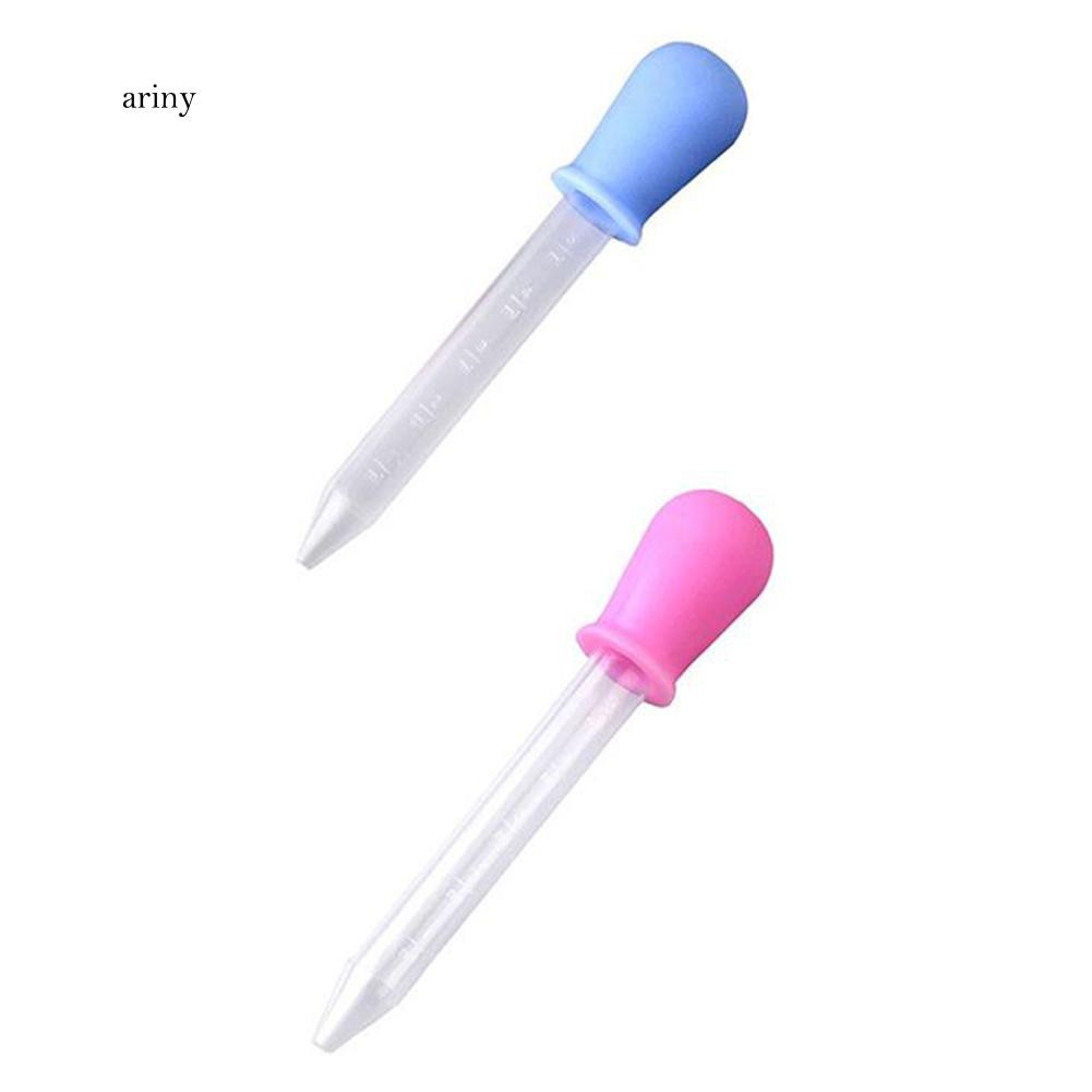 ★5ml Infant Baby Medicine Liquid Feeding Graduated Pipette Dropper Home Supply