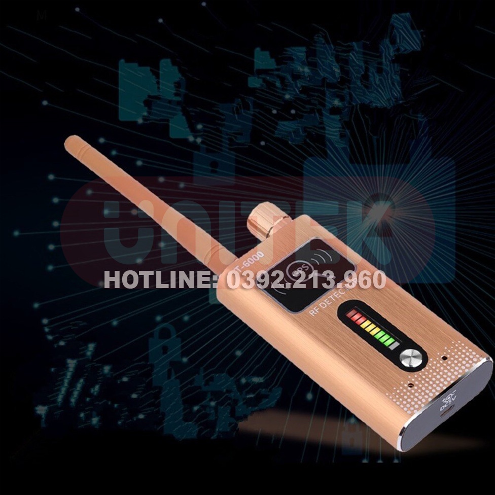 Máy Dò Phát Hiện Theo Dõi Camera, GPS, Định Vị Detector T6000
