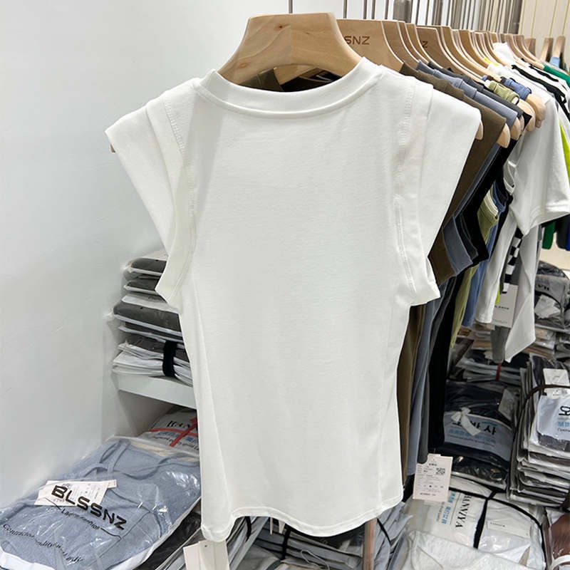 Áo Thun Thể Thao Không Tay 100% Cotton Thời Trang Dành Cho Nữ