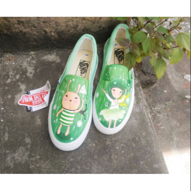 Giày vans custom(ảnh thật tự chụp) | BigBuy360 - bigbuy360.vn
