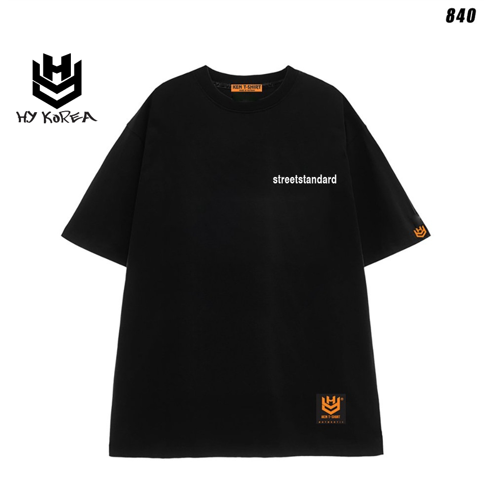 Áo phông unisex form rộng tay lỡ Chữ Streetstandard 840 HY KOREA