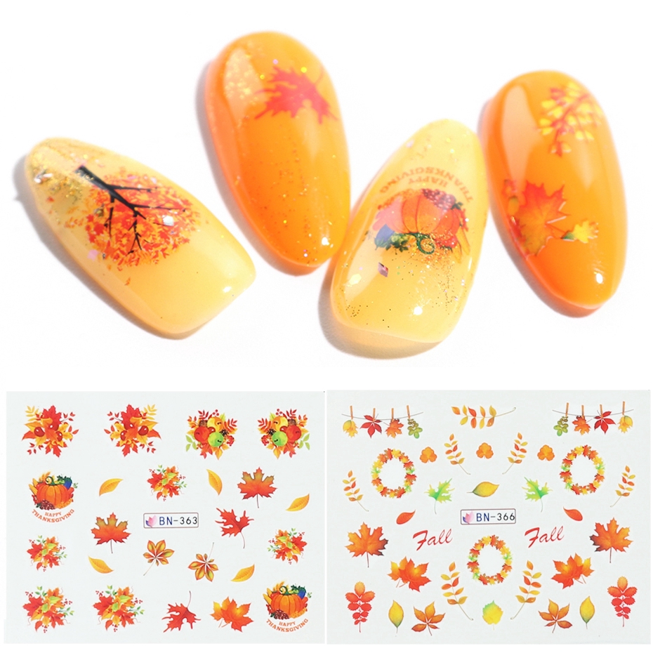 [Hàng mới về] Set 12 cái nhãn dán trang trí móng tay nghệ thuật nhiều phong cách