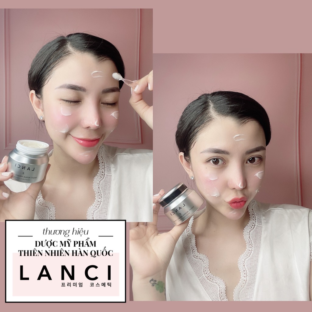 Kem face đêm Lanci dưỡng ẩm chuyên sâu chống lão hóa da căng bóng.