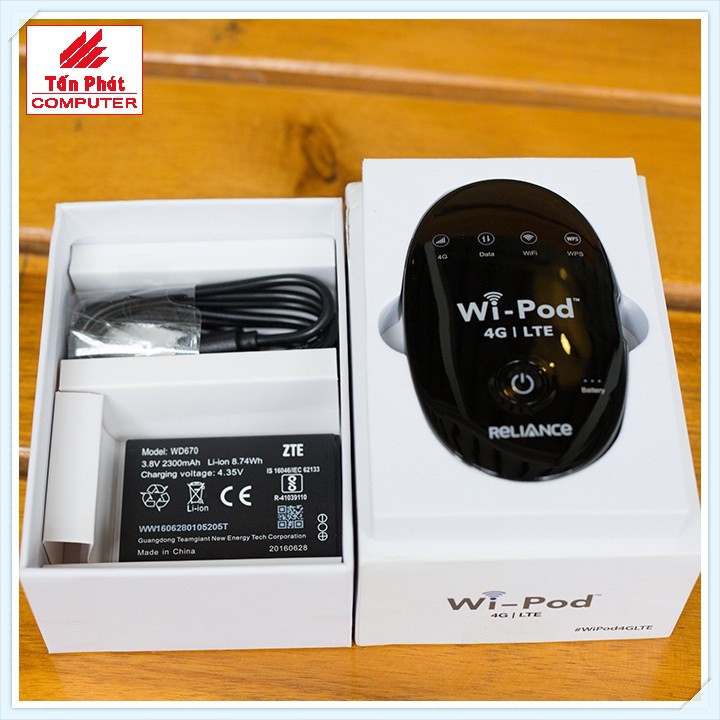 Bộ Phát Wifi Không Dây 4g Wi-pod 4G LTE Tốc Độ Cao