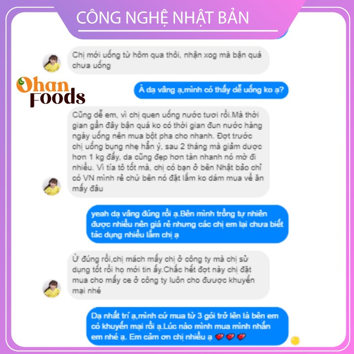 Bột Tía Tô Ohan Green Cao Cấp Organic 100%,Sấy Lạnh Nhật Bản Hỗ Trợ Giảm Cân Xóa Nám Đẹp Da,50 gram,Freeship