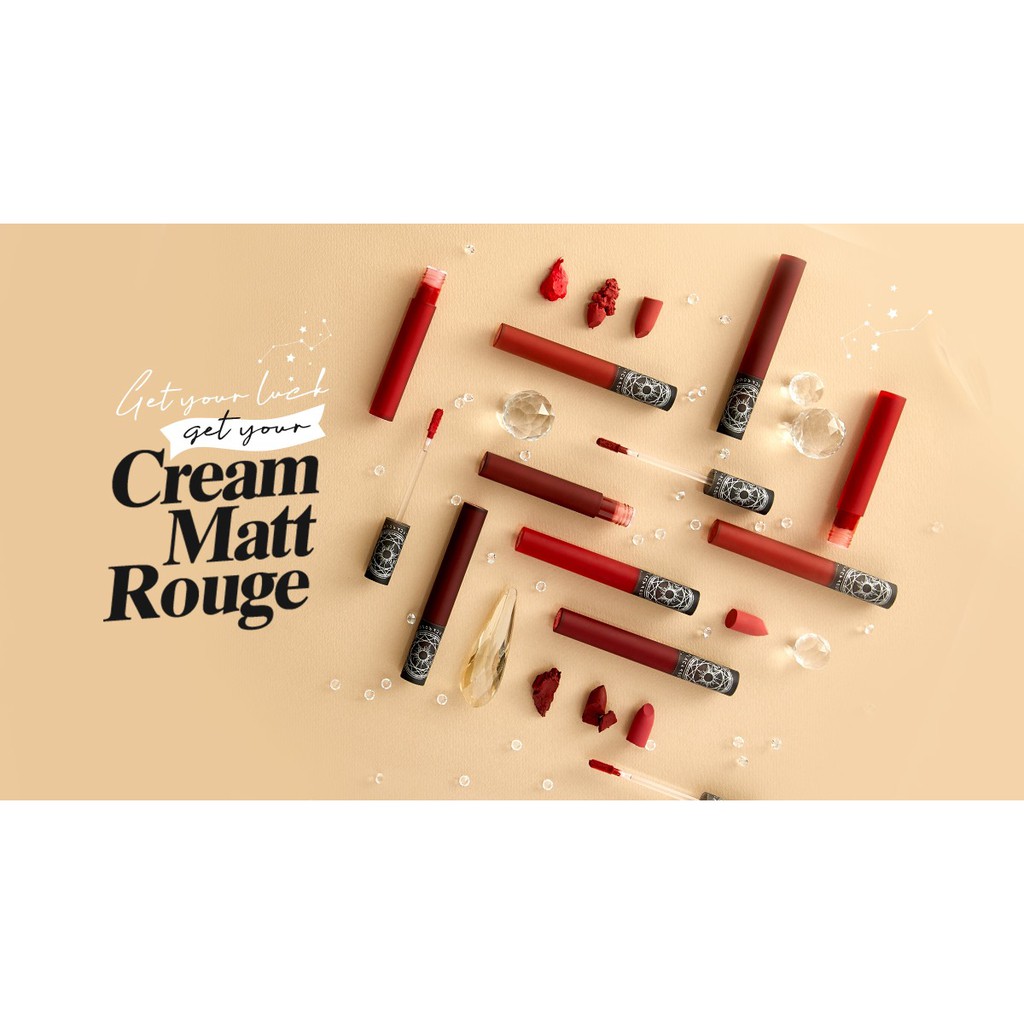 [Có sẵn] Son Black Rouge Cream Matt Rouge - phiên bản Tarot | Thế Giới Skin Care