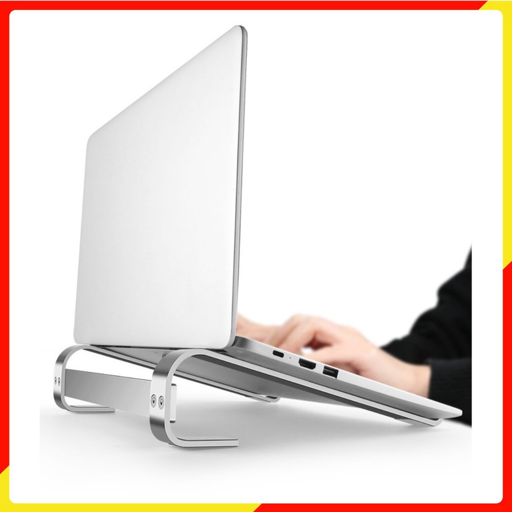 Giá đỡ máy tính xách tay Macbook, Laptop L210, L200 làm từ hợp kim nhôm kiêm kệ kê tản nhiệt làm mát.