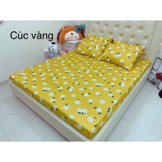 [Rẻ vô địch] Bộ ga vỏ gối cotton poly (1 grap giường + 2 vỏ gối nằm)
