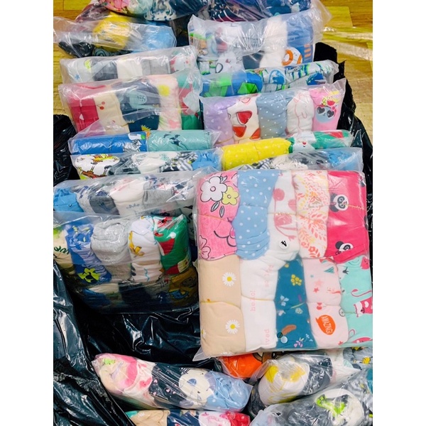 Quần Dài Borip Chất Liệu Cotton Mềm Mại Hoạ Tiết Xinh Xắn Cho Bé