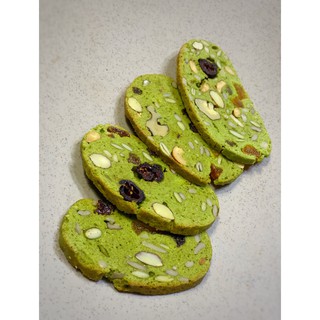 Bánh BISCOTTI Nguyên Cám Không Đường 100% VỊ MATCHA - Ăn sạch - sống khỏe by NHUNG YURI