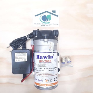 Máy phun sương làm mát quán ăn, cafe, tưới la HP-2600(phun từ 15 đến 30 béc)- Máy Bảo Hành 6 tháng