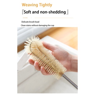 Convenient Long Handle Wooden Glass Scrubber