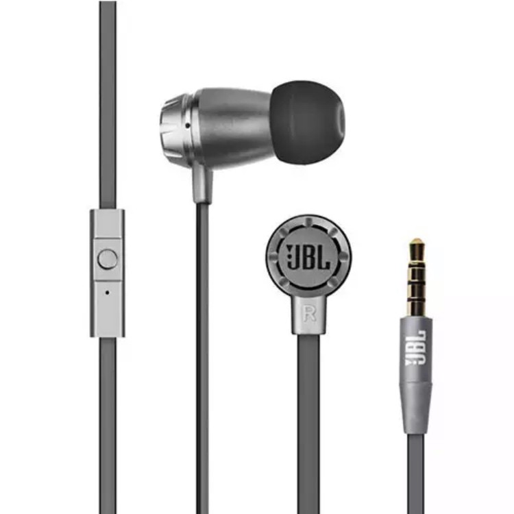 Tai nghe có dây nghe âm stereo JBL T380A kiểu nhét tai đầu cắm 3.5mm âm Hifi hỗ trợ cuộc gọi rảnh tay tích hợp Micro