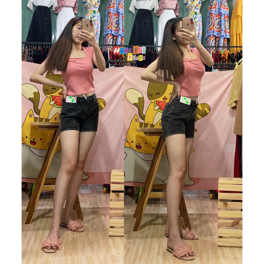 QUẦN SHORT JEAN ĐÙI CO GIÃN CAO CẤP DÁNG RỘNG SIZE ĐẠI 60KG
