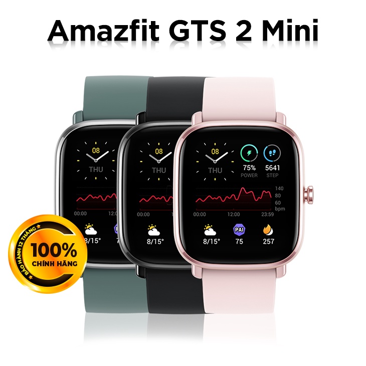 Đồng hồ thông minh Amazfit GTS 2 Mini - Hàng Chính Hãng - Bảo Hành 12 Tháng 1 Đổi 1