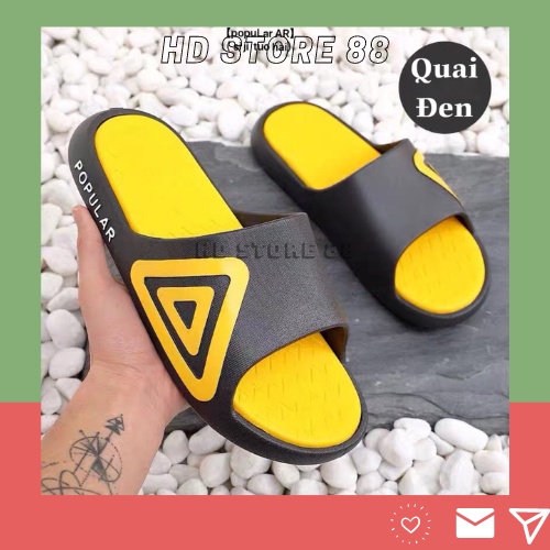 Dép nam nữ Quai ngang phối tam giác đế siêu êm HD STORE 88