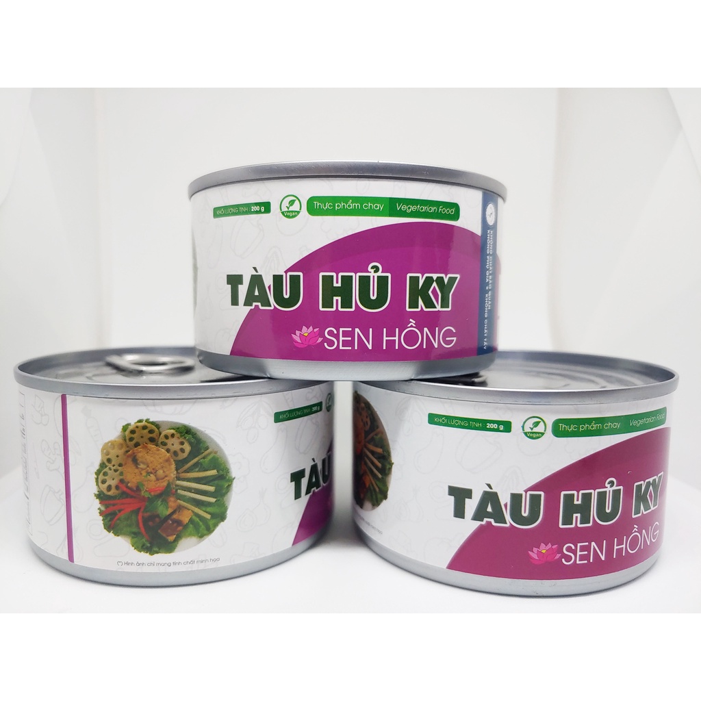 Thực Phẩm Chay Bình Loan - Tàu Hủ Ky Sen Hồng 200g