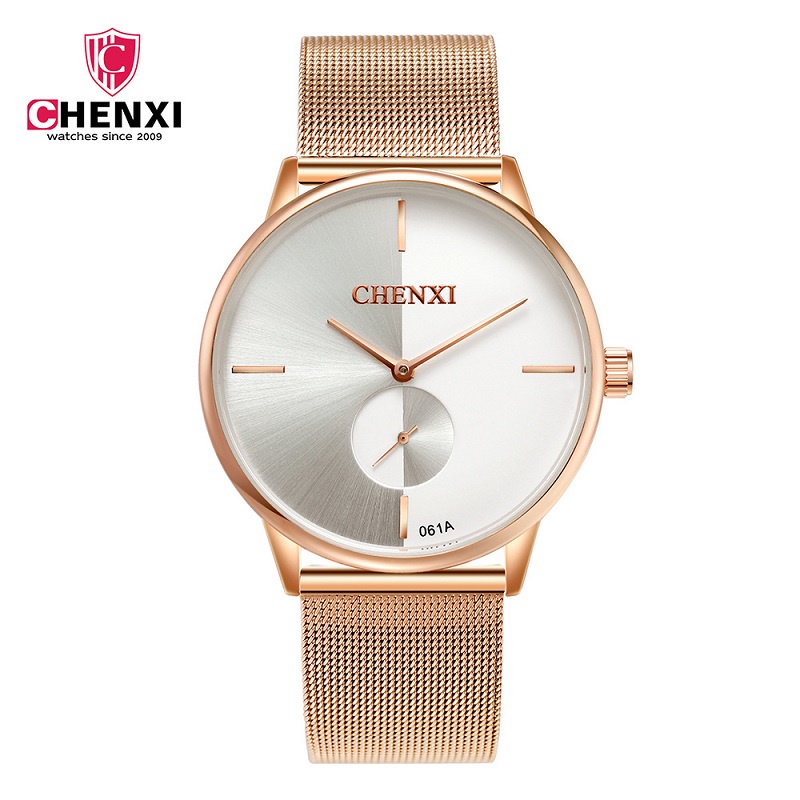 Đồng Hồ Đeo Tay Chexi Dây Thép Siêu Mỏng Chống Thấm Nước Thời Trang Cho Nam