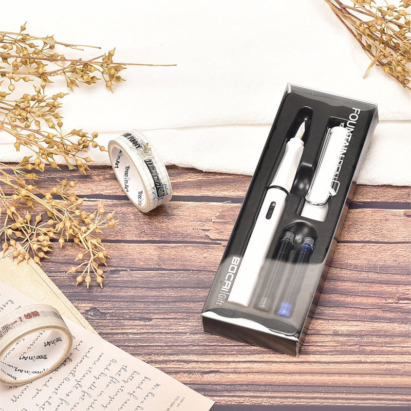 Bộ bút mực đen/ xanh dương và ruột 0.38mm thay thế chất lượng cao