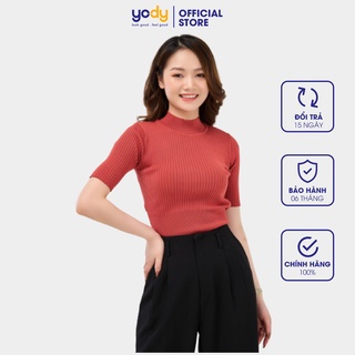 Áo len nữ YODY cổ tròn 5 cm dáng ôm co giãn tốt màu sắc thanh lịch ALN4002
