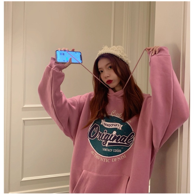 Áo hoodie nam nữ dáng rộng Driginal, áo nỉ hoodie Driginal  màu hồng,ghi,xanh HÓT TREND