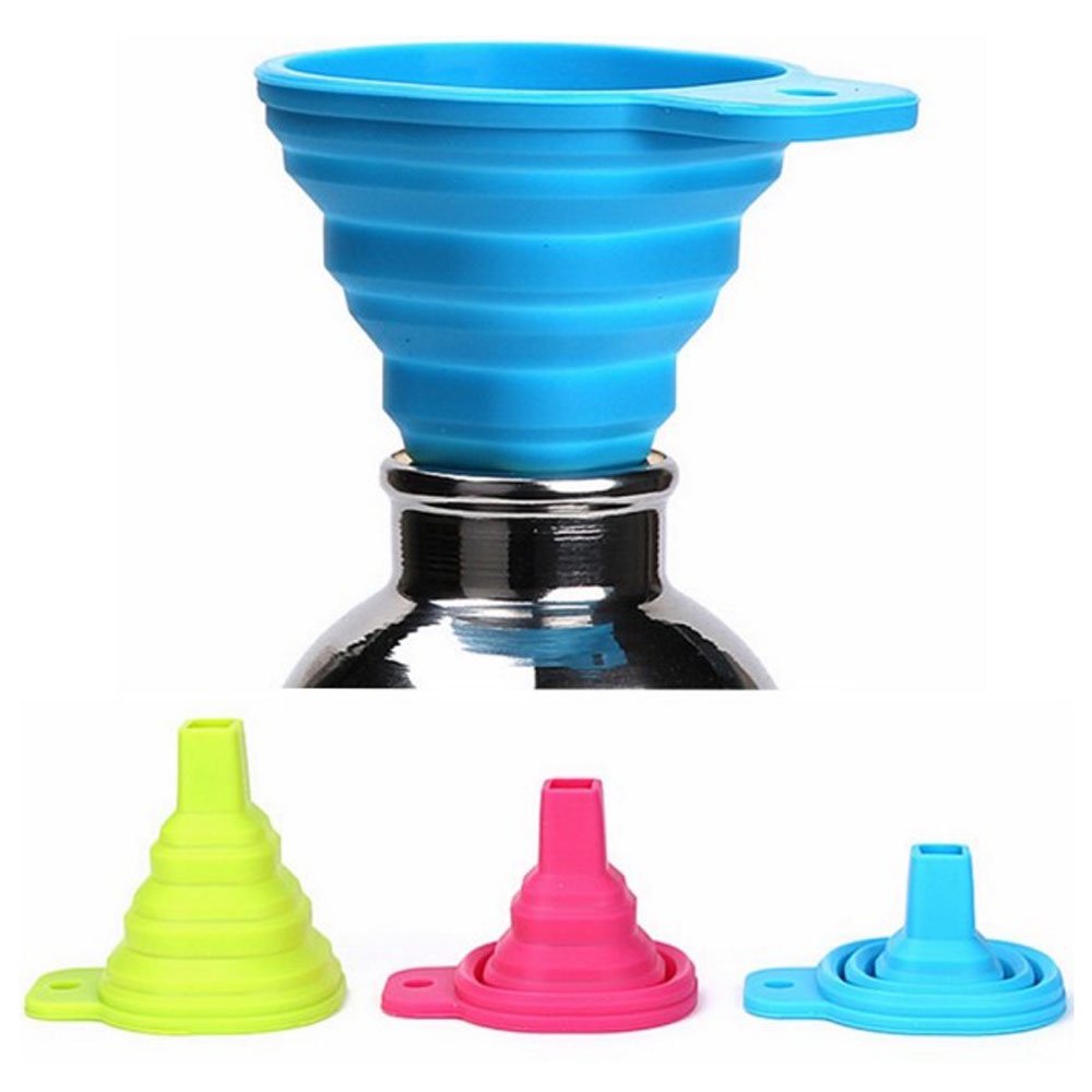 Phễu bằng Silicone mềm có thể gấp gọn tiện dụng cho nhà bếp