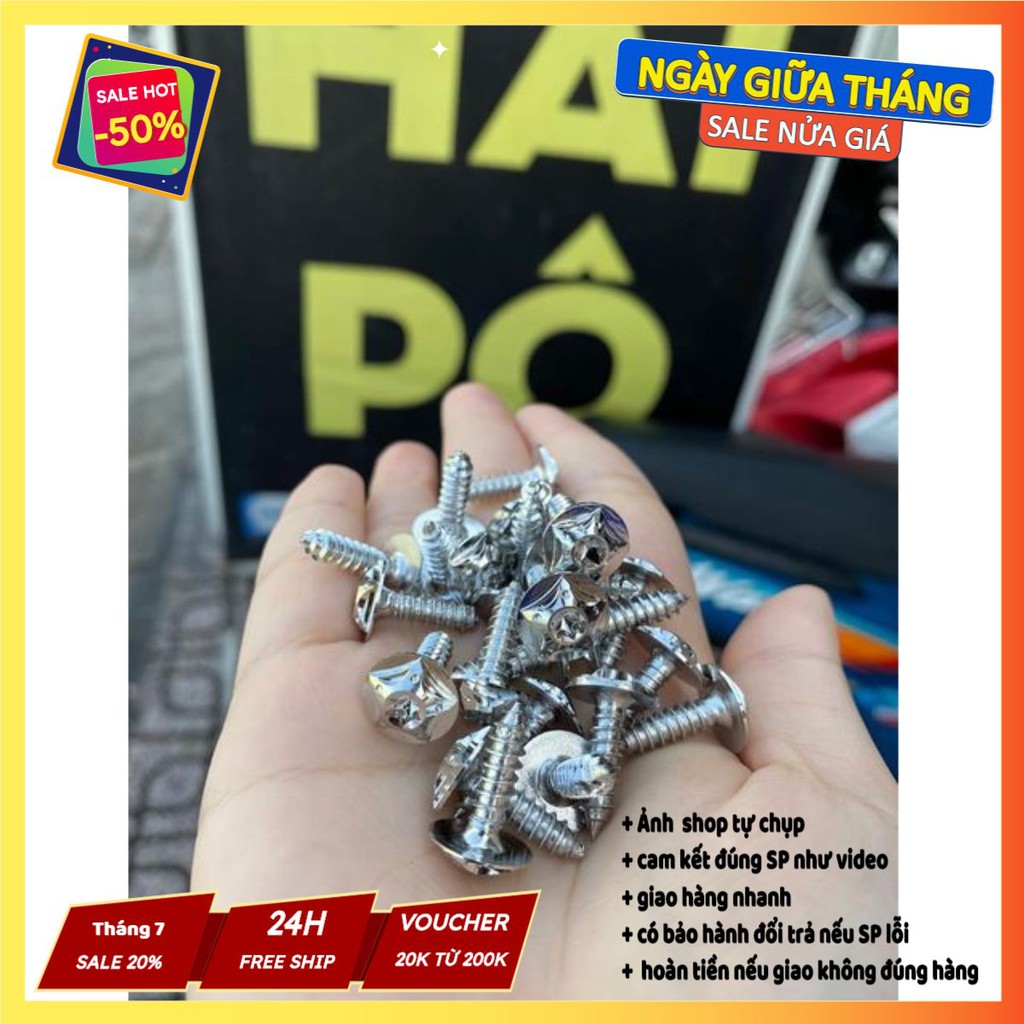 Ốc Salaya Full dàn áo , chất liệu salaya 304 chính hãng cho wave dream si ex vairo sonioc satria