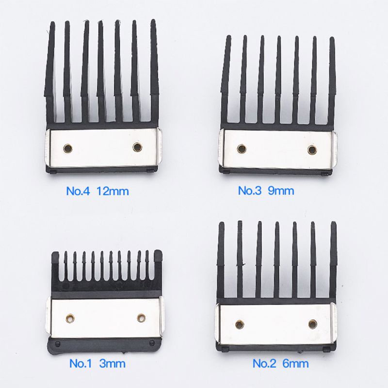 Bộ 4 Đầu Lược Giới Hạn Thay Thế Cho Tông Đơ Hớt Tóc 3 6 9 12mm