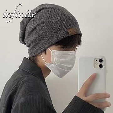 Mũ beanie Trùm Đầu Thoáng Khí Phong Cách Hàn Quốc Cho Nam / Nữ