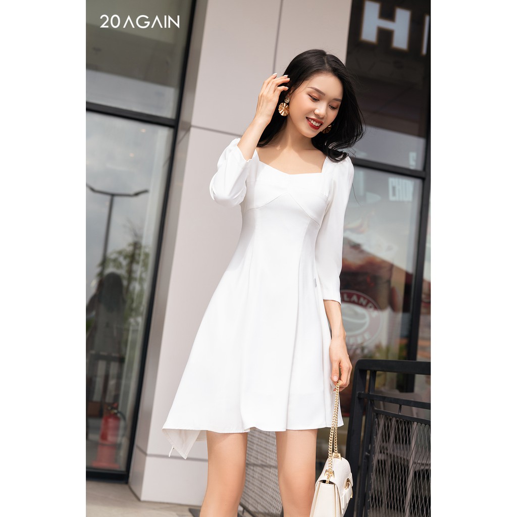 Đầm vải dài tay tà lệch DEA0944 20again | BigBuy360 - bigbuy360.vn
