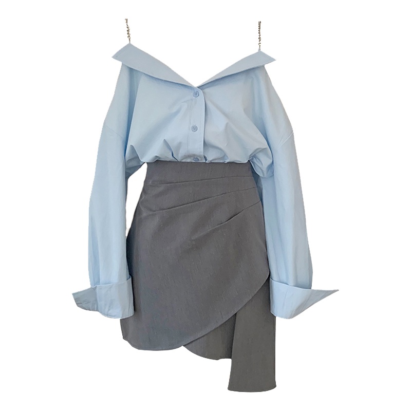 Set Chân Váy Và Áo Tay Dài Thời Trang Quyến Rũ Cho Nữ